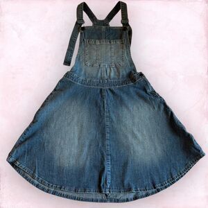 American Rag Cie Denim Overall Dress Mini Y2K - Size 9